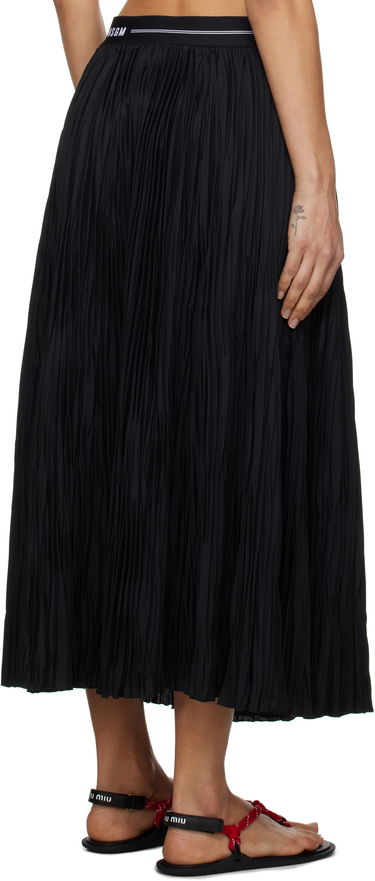 Hame MSGM MSGM Pleated Midi Skirt Musta | 3841MDD29P 257264, 2