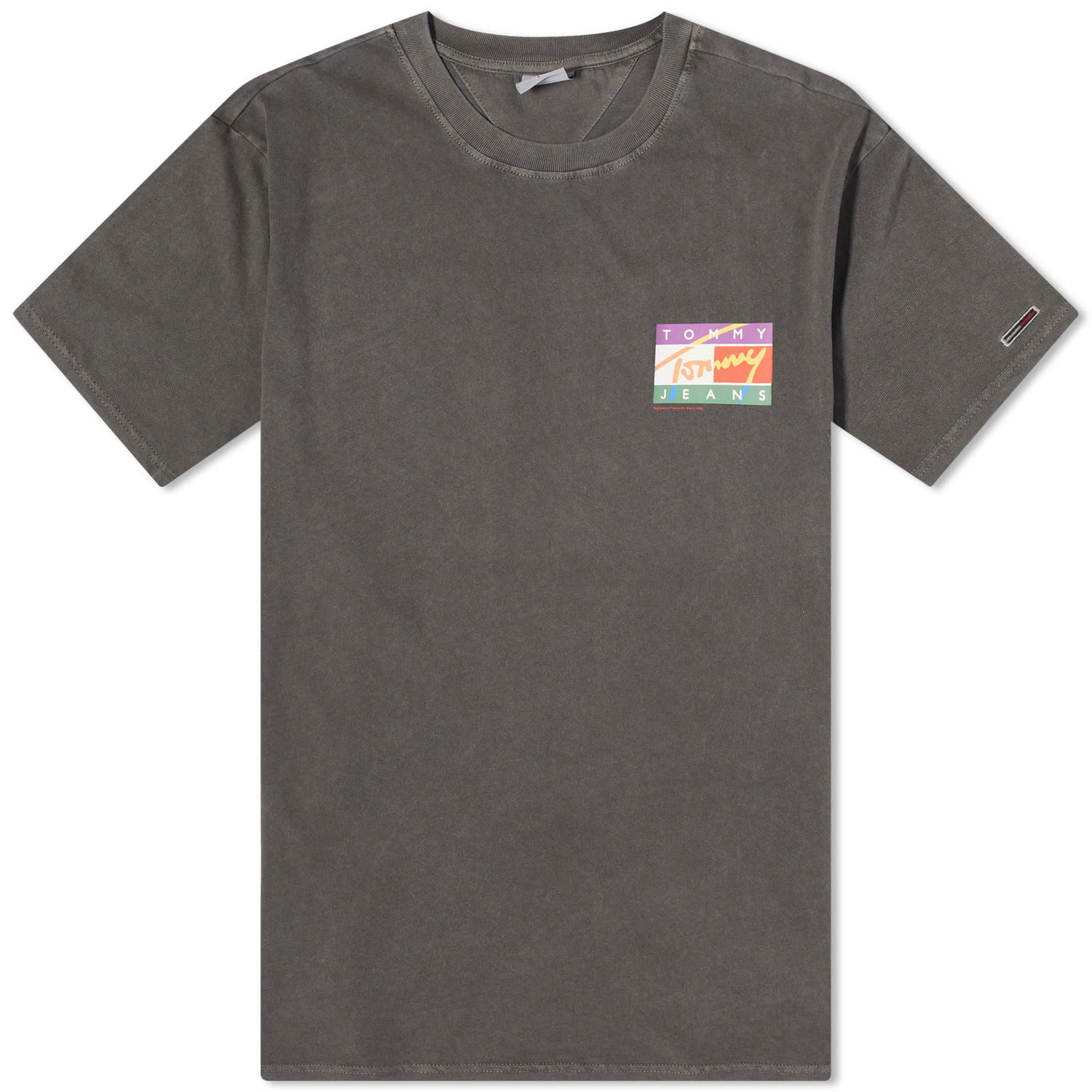 T-paita Tommy Hilfiger Signature Pop Flag Harmaa | DM0DM16827BDS, 0