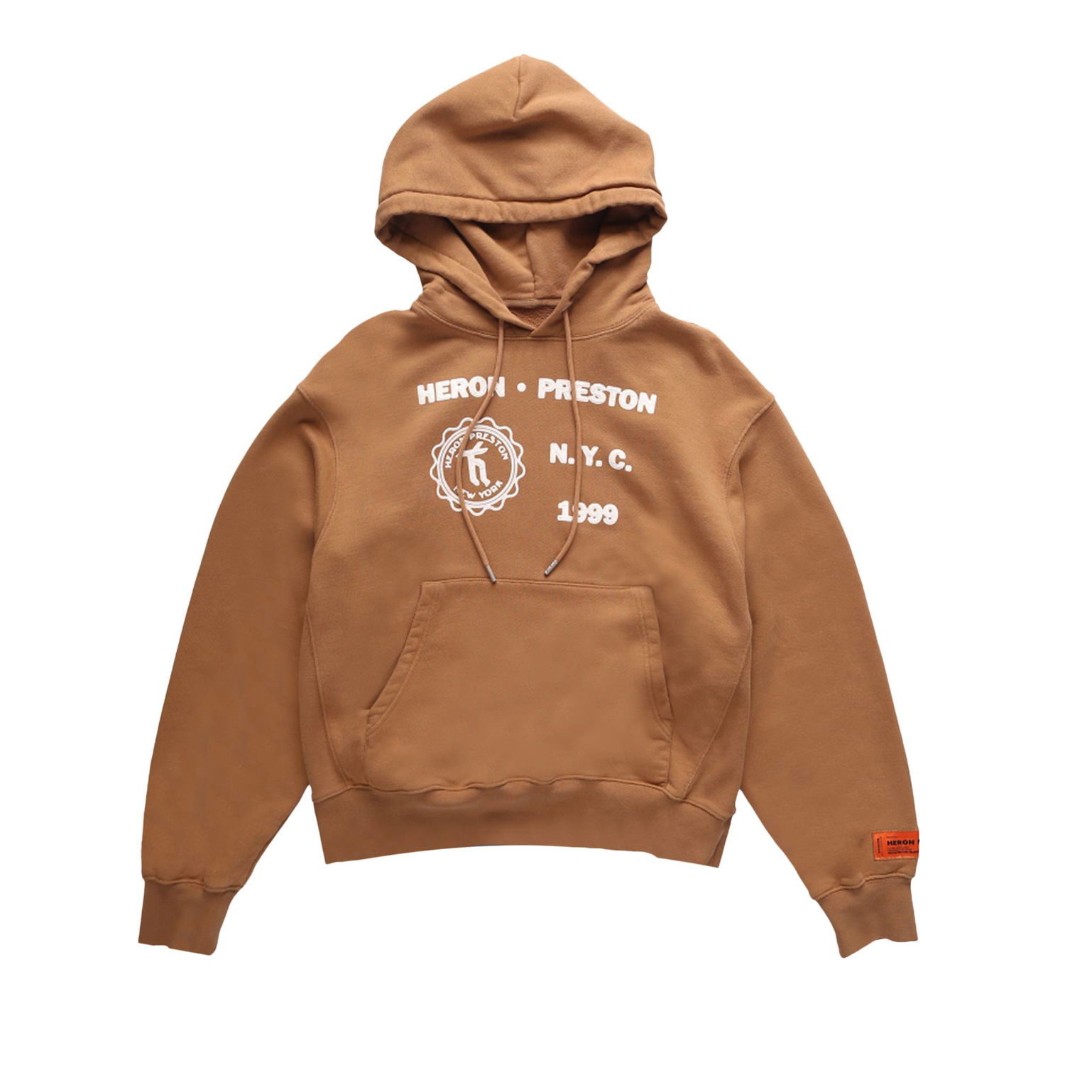 Huppari HERON PRESTON Medieval Hoodie Ruskea | HMBB024F22JER0056401, 1