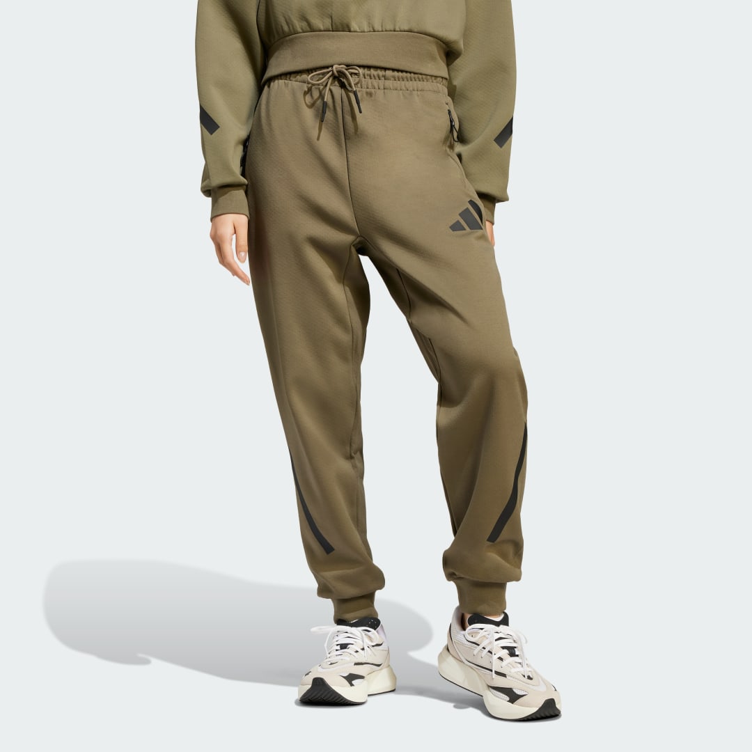 Verryttelyhousut adidas Performance Z.N.E. Fleece Training Pants Vihreä | JJ4771, 0