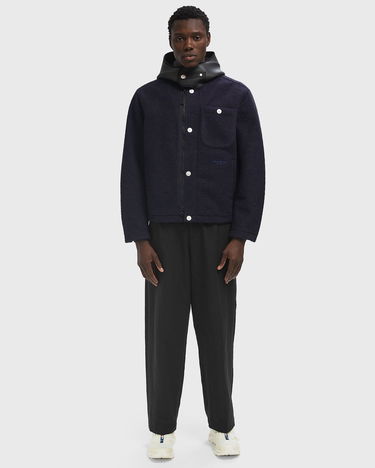 Takki Stone Island Fleece Jacket with Neoprene Hood Tummansininen | K2S15Q100021S0X22.V002A, 1