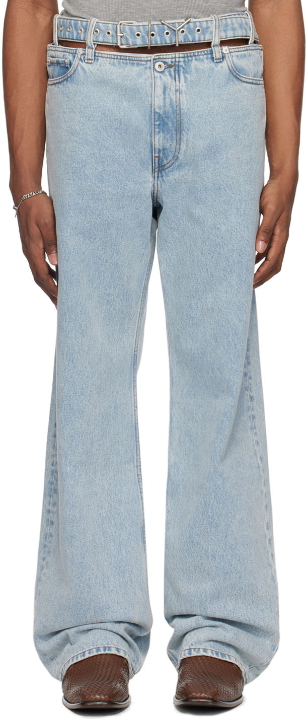 Jeans Y/PROJECT Blue Y Belt Jeans Sininen | 207PA003
