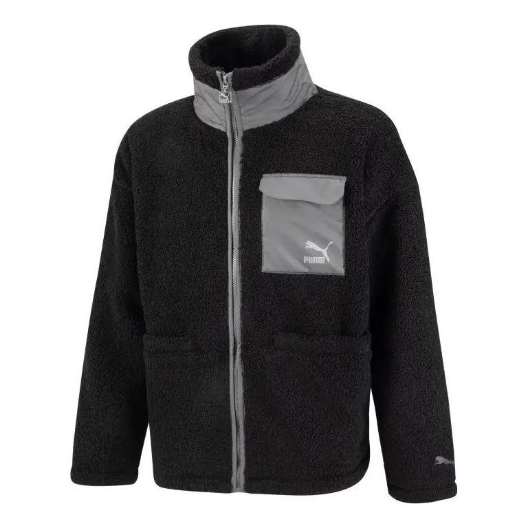Villapaita Puma Patch Pocket Sherpa Jacket Musta | 539570-01