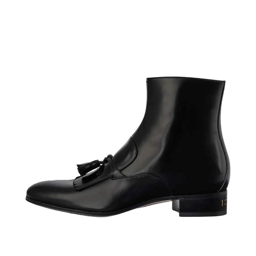 Tennarit ja kengät Gucci Frontal Tassels Detail Ankle Boot Black Musta | 714688 DS8S0 1000
