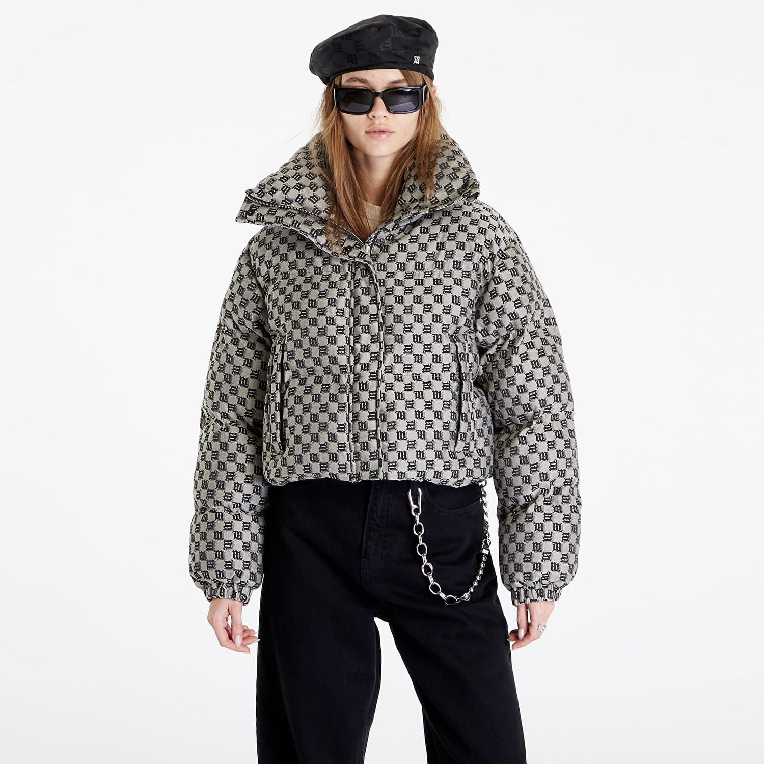 Puffer takki MISBHV Monogram Jacquard Canvas Puffer Harmaa | 3121W415, 0
