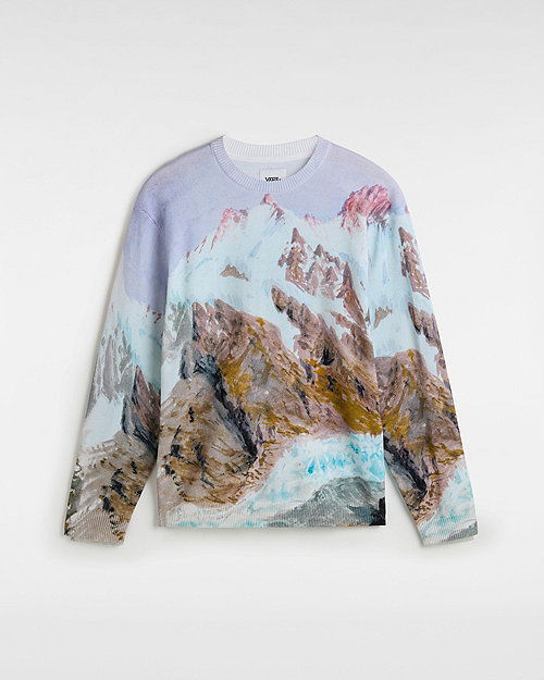 Villapaita Vans Premium Printed Knit Sweater Valkoinen | VN000HMFWHT
