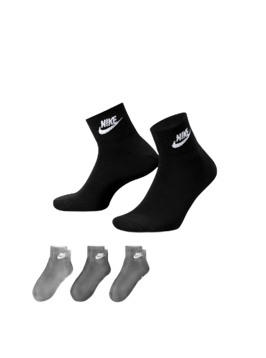 Alusvaatteet ja sukat Nike Everyday Essential Ankle Socks 3-Pack Musta | DX5074-010