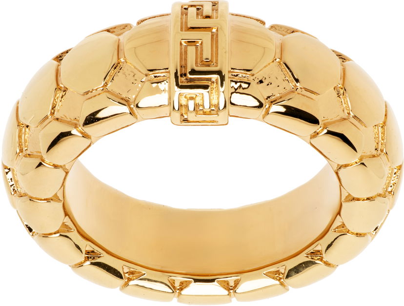 Sormus Versace Versace Greca Snake Gold Ring Keltainen | 1020545_1A00620