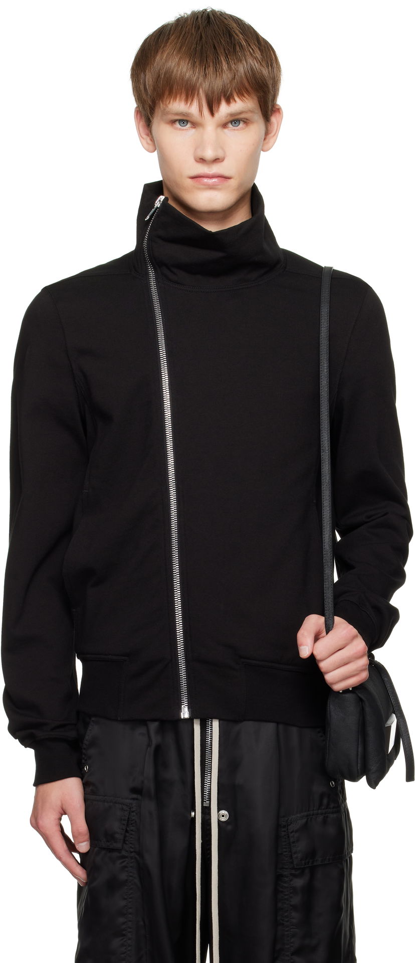 Takki Rick Owens Rick Owens Concordians Bauhaus Jogger Track Jacket Musta | RU02E1272 BA