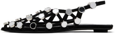 Asusteet The Attico Attico Grid Mirror Ballerina Flats Musta | 246WS801 L007SR, 2