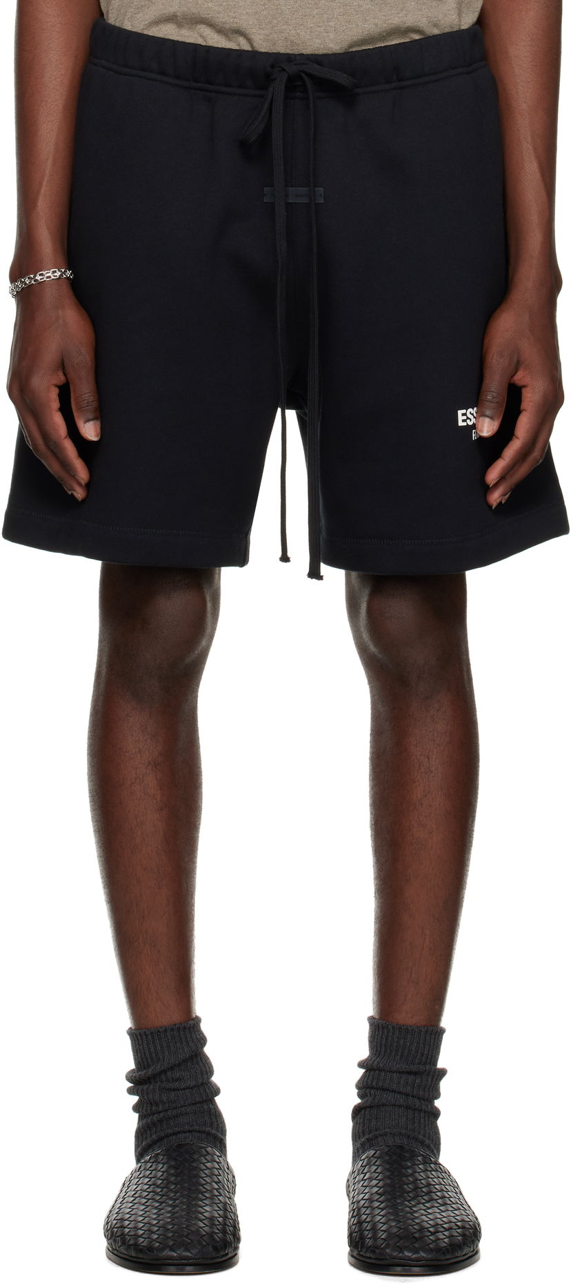Shortsit Fear of God Fear of God ESSENTIALS Classic Sweat Shorts Musta | 160AS252000F