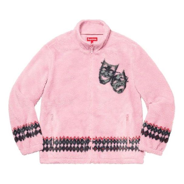 Villapaita Supreme Drama Mask Fleece Jacket Vaaleanpunainen | SUP-SS20-388