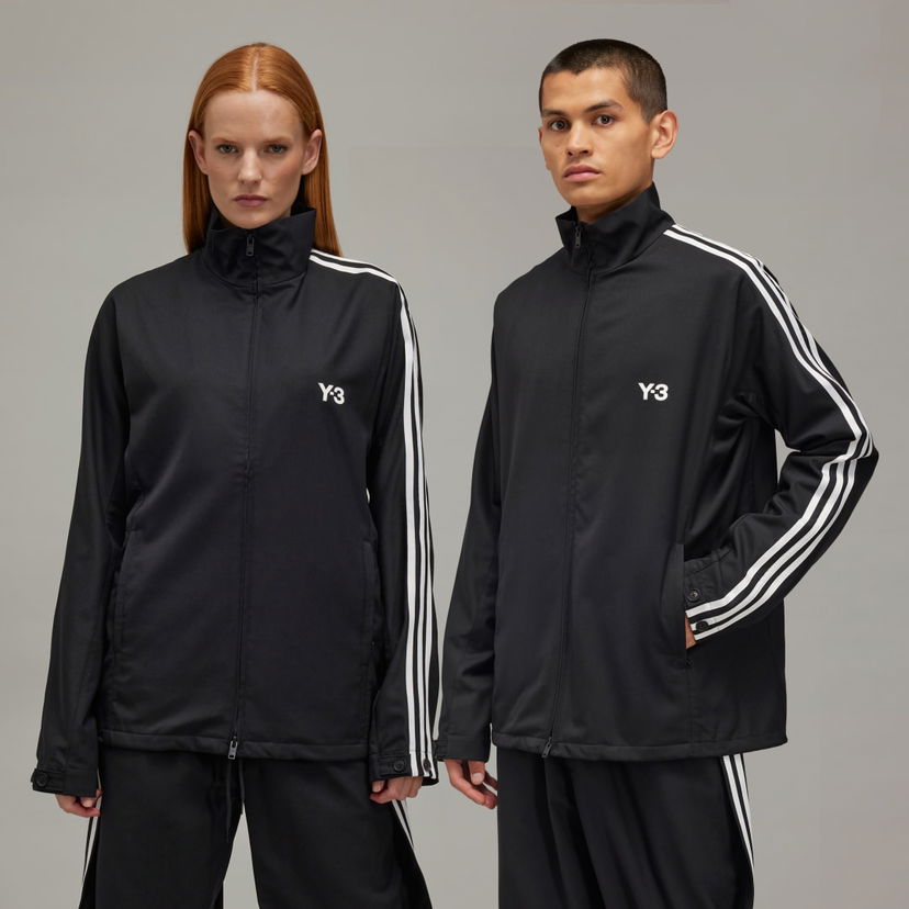 Tuulitakki Y-3 Y-3 Refined Wool 3-Stripes Musta | IW7462