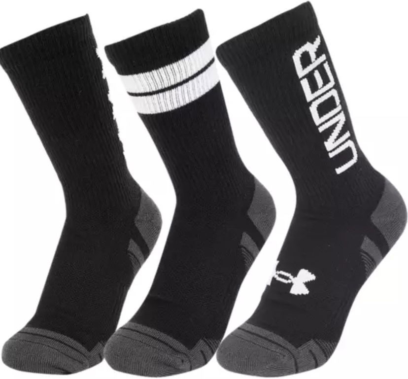 Sukat Under Armour 3-pack Tech Crew Socks Musta | 1379515-002