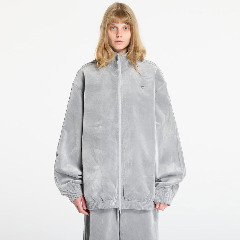 Takki adidas Originals Brushed Twill Oversized Firebird Track Top M Harmaa | JW7330