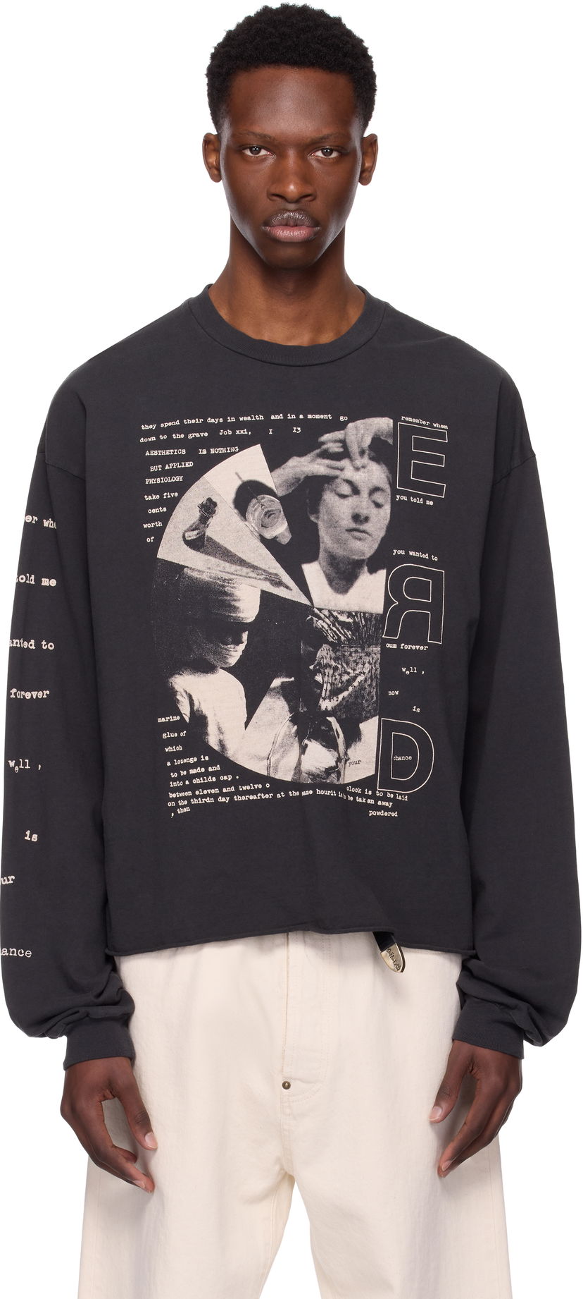 T-paita Enfants Riches Déprimés Enfants Riches Déprimés 'Remember When' Long Sleeve Graphic T-Shirt Musta | 010-845
