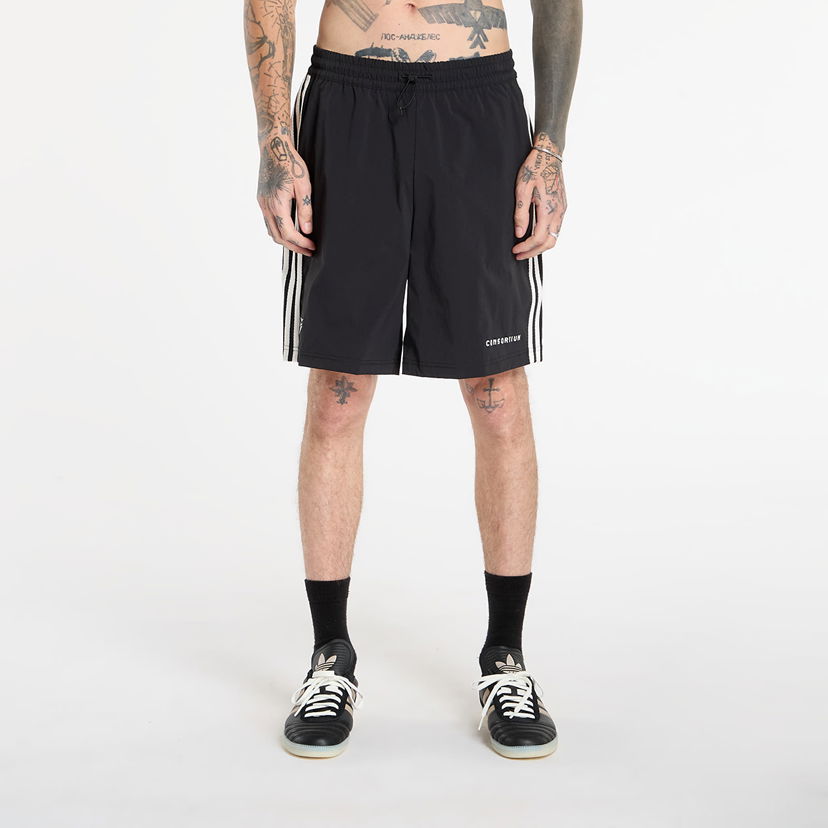 Shortsit adidas Originals Three-Stripe Drawstring Shorts Consortium Valkoinen | JY8320