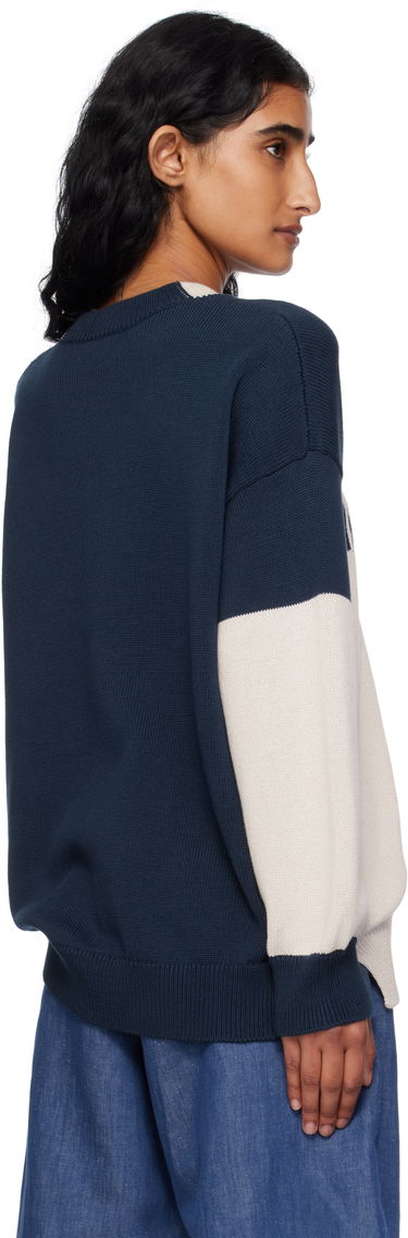 Villapaita Max Mara Max Mara Luigi Colorblock Sweater Tummansininen | 2519361043600, 2