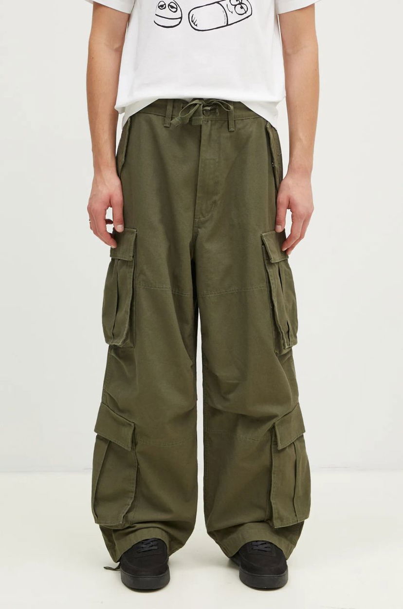 Cargo housut Vans Premium Classics LX Baggy Cargo Pants Vihreä | VN000HMYKCZ1