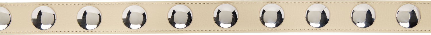 Vyöt Khaite KHAITE Benny Studs Belt Beige | 10014-798, 1