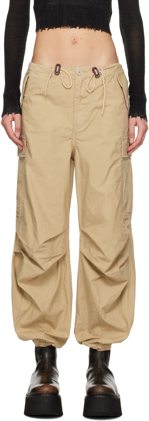 Cargo housut R13 R13 Balloon Army Trousers Beige | R13WR241-R322B