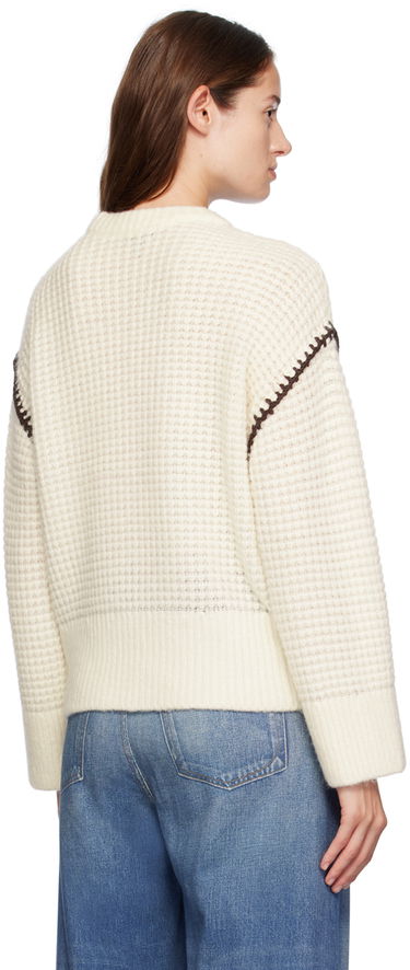 Villapaita rag & bone Rag & Bone Women's Katie Crocheted Sweater Valkoinen | WAS24F049SA49, 2
