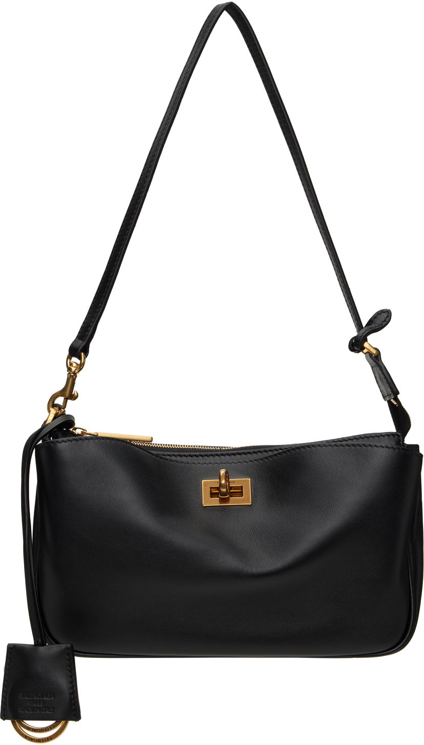 Olkalaukku Balenciaga Balenciaga Rodeo Sling Pochette Bag Musta | 814111 2ABKX