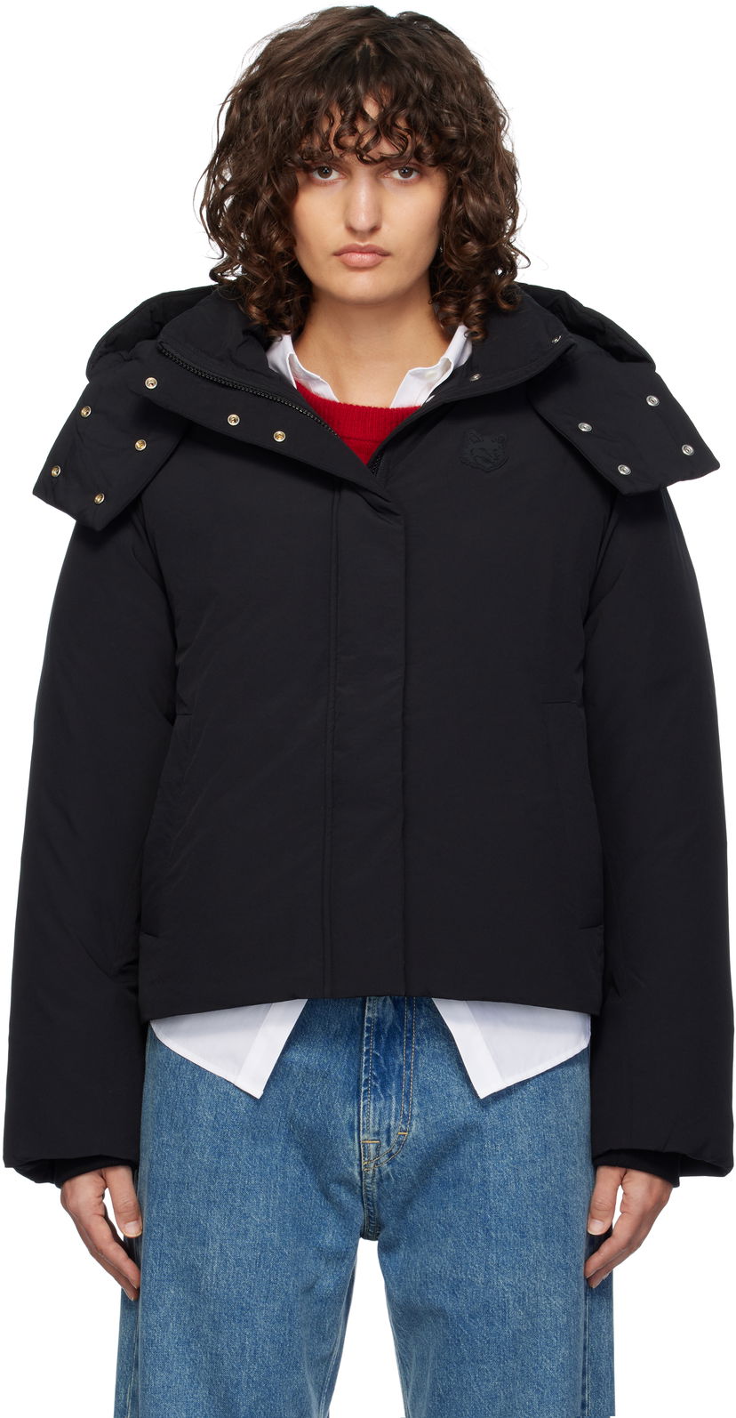Puffer takki MAISON KITSUNÉ Maison Kitsuné Puffer Down Jacket Musta | NW02202WQ4031