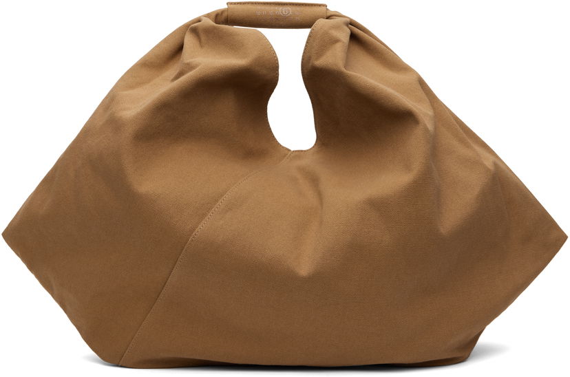 Kangaskassi Maison Margiela MM6 Maison Margiela Triangle Tote Bag Ruskea | SB5WC0019 P7254