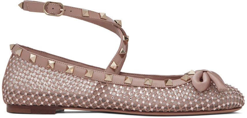 Kengänhoito Valentino Valentino Garavani Rockstud Ballerina Flats Oranssi | 4W2S0HB6NCE, 0