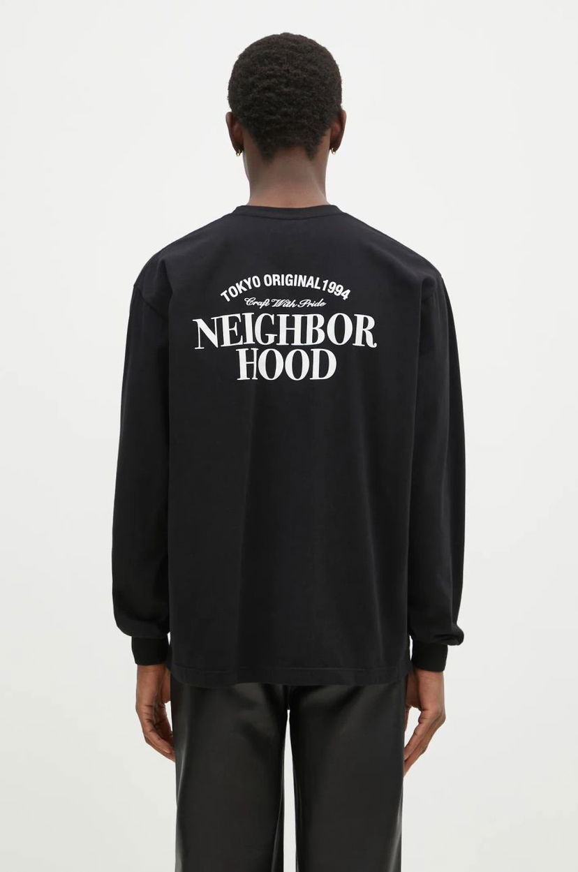 T-paita Neighborhood NEIGHBORHOOD Long Sleeve Graphic T-Shirt Musta | 242PCNH.LT02