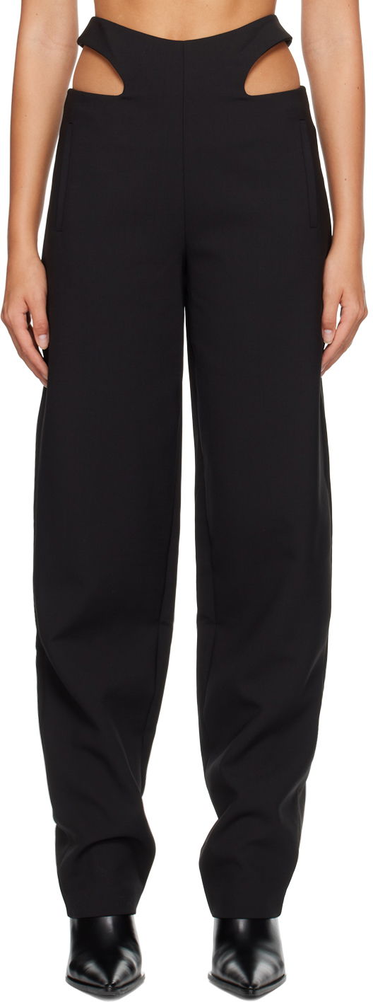 Housut Dion Lee Dion Lee Y Front Cutout Trousers Musta | C2068P22