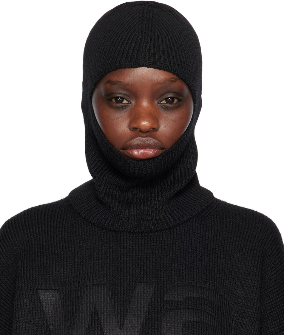 Pipo Alexander Wang Logo Compact Deboss Balaclava Musta | 4KC4239056, 0