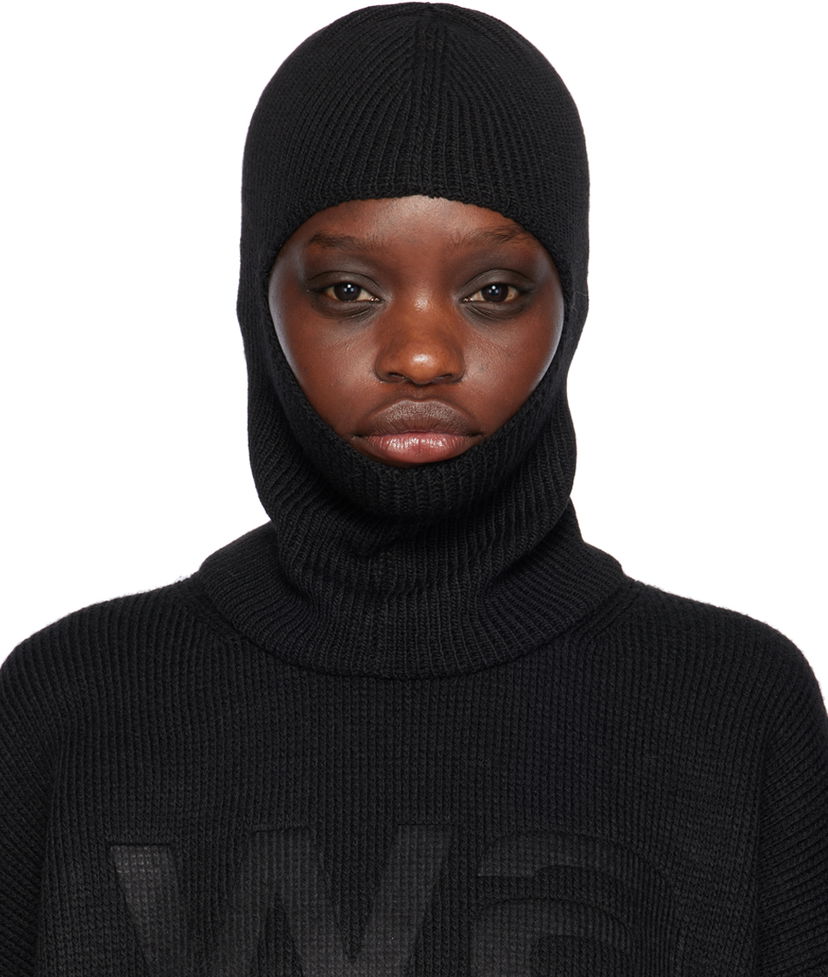 Pipo Alexander Wang Logo Compact Deboss Balaclava Musta | 4KC4239056