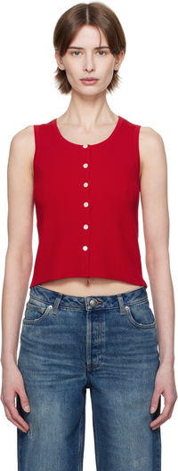 A.P.C. Buttoned Cropped Tank Top