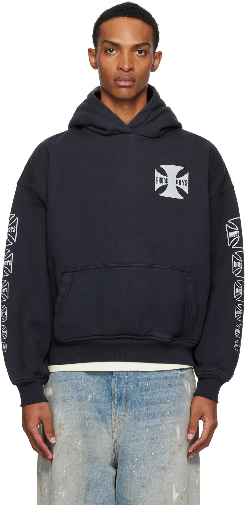 Huppari Rhude Rhude 'Rhude Boys' Hoodie Musta | RHPF25HO06012