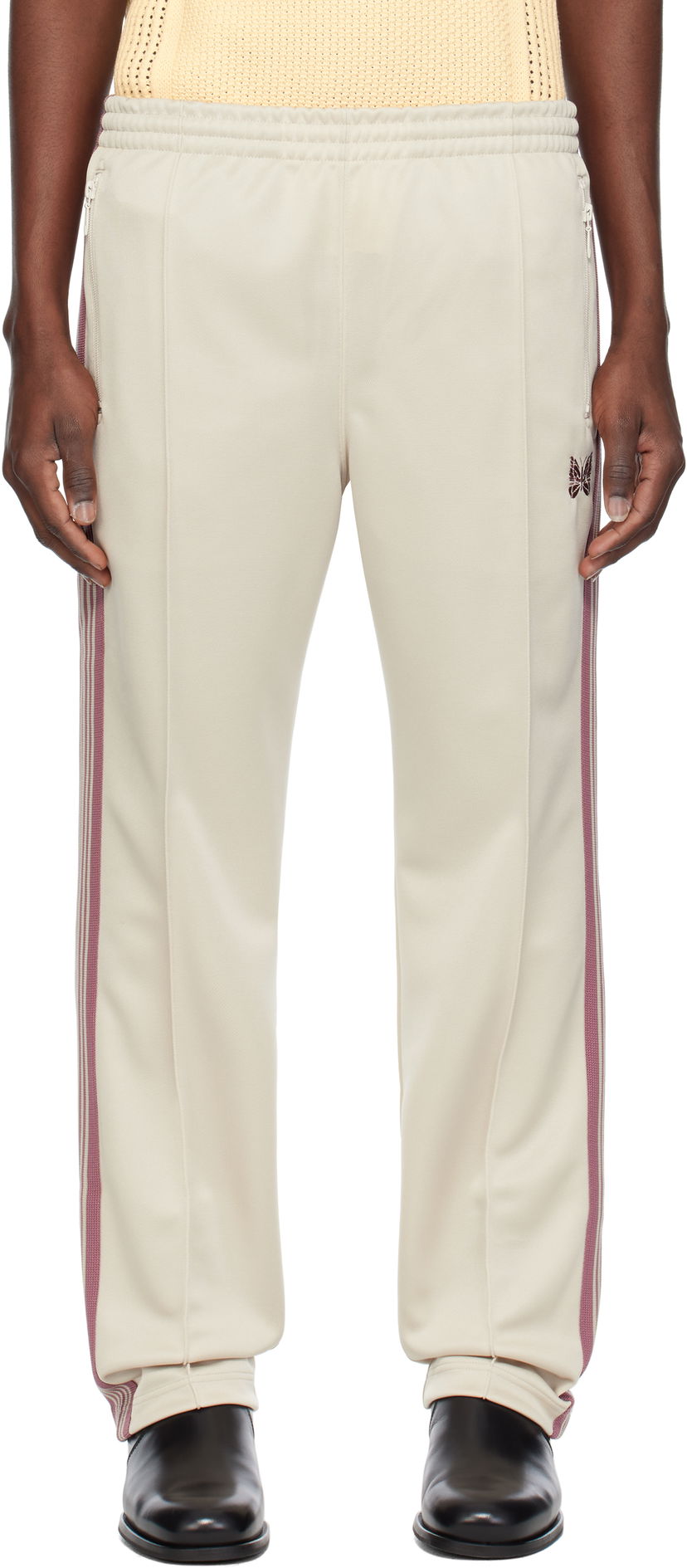 Verryttelyhousut Needles Needles Narrow Track Pants Beige | QV308