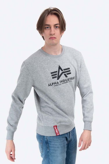 Villapaita Alpha Industries Alpha Industries Basic Sweater Harmaa | 178302.17, 5