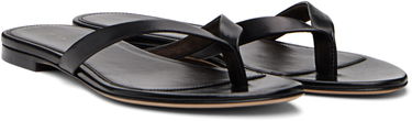 Tennarit ja kengät The Row Sacha Leather Flip-Flops Musta | F1697-SN65, 3