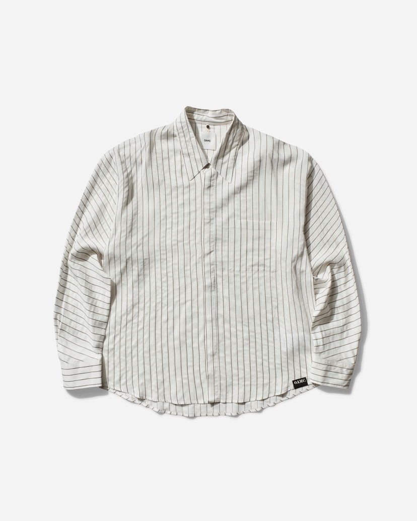 Paita OAMC Cronos Striped Shirt Valkoinen | OA5SMS08APTR368002 002