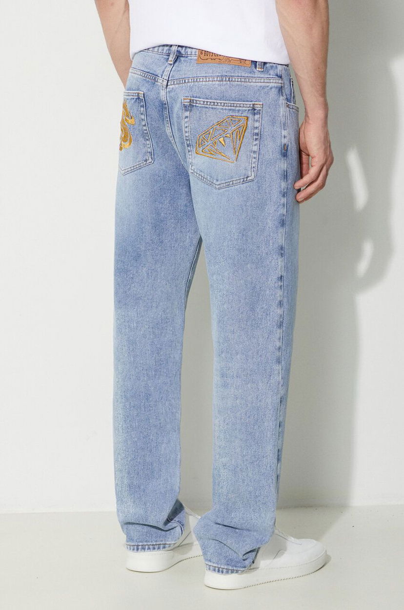 Jeans BILLIONAIRE BOYS CLUB Diamond & Dollar Embroidered Jeans Sininen | B24152