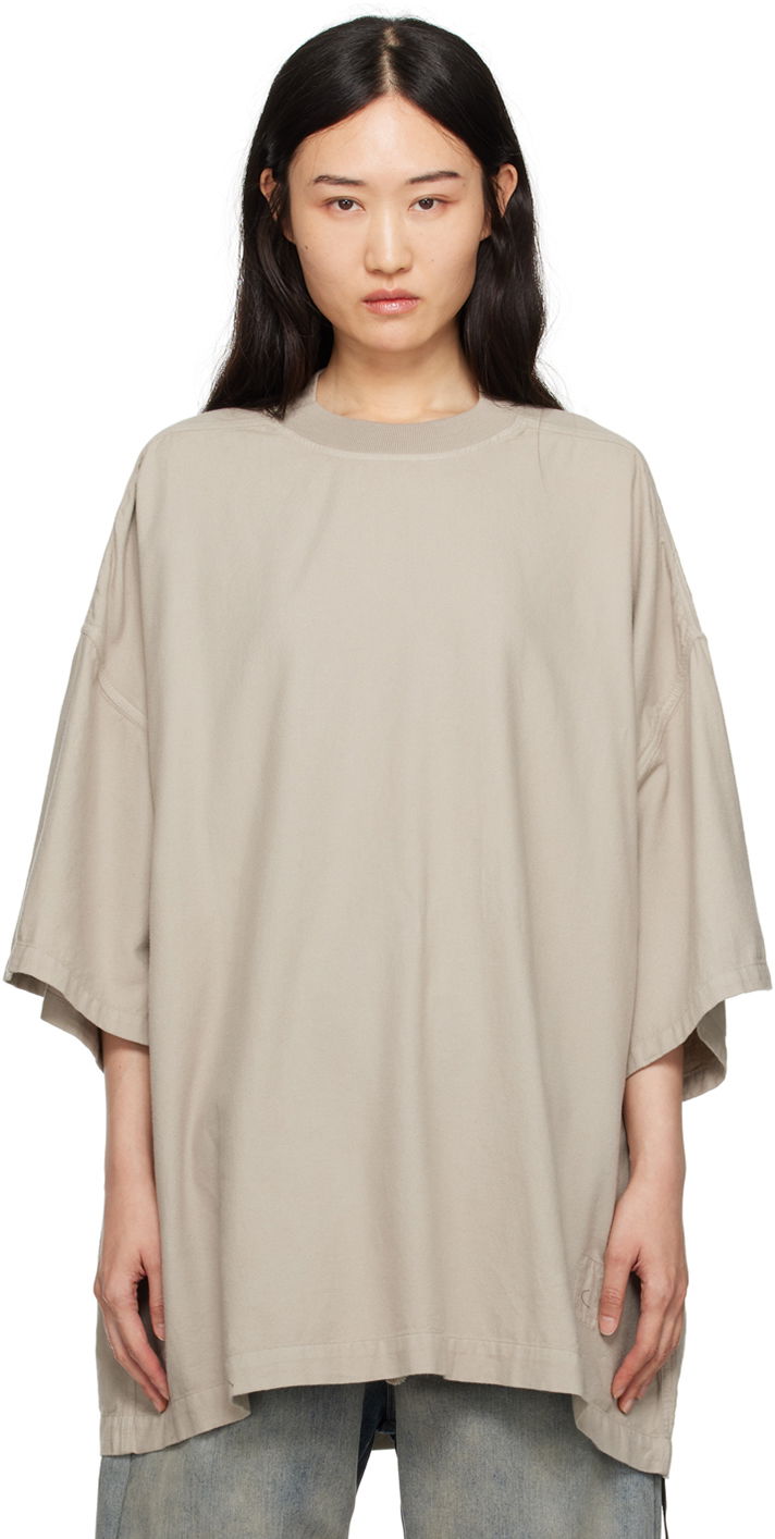 T-paita Rick Owens Porterville Tommy T-shirt Beige | DS02D2203 CFL