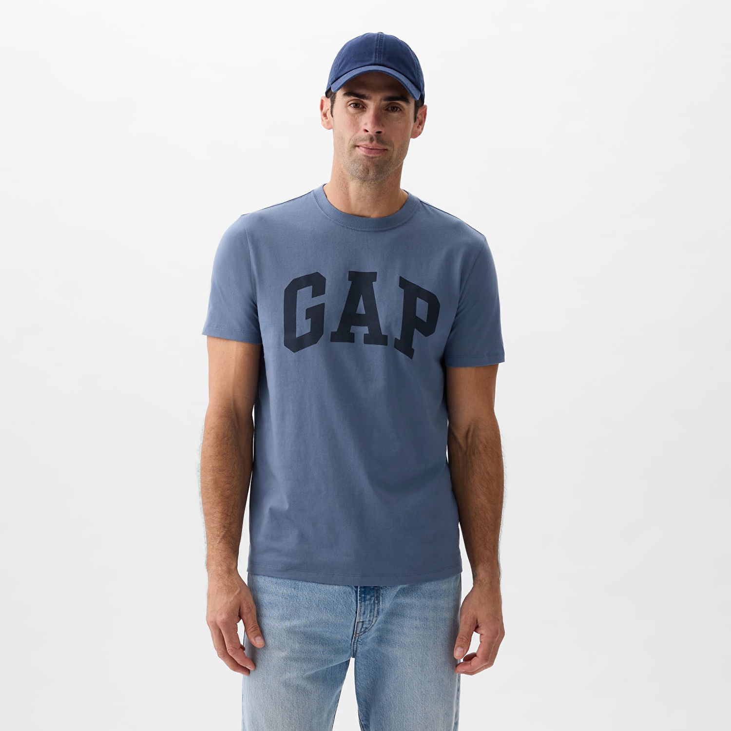 T-paita GAP Basic Logo Tee Bainbridge Blue Sininen | 856659-02, 0