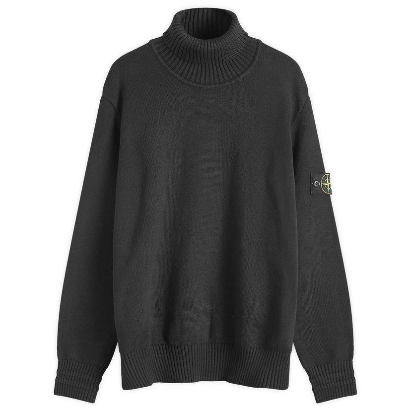 Villapaita Stone Island Stone Island Cotton Turtleneck Knit, Large Musta | 8115505A2-V0029