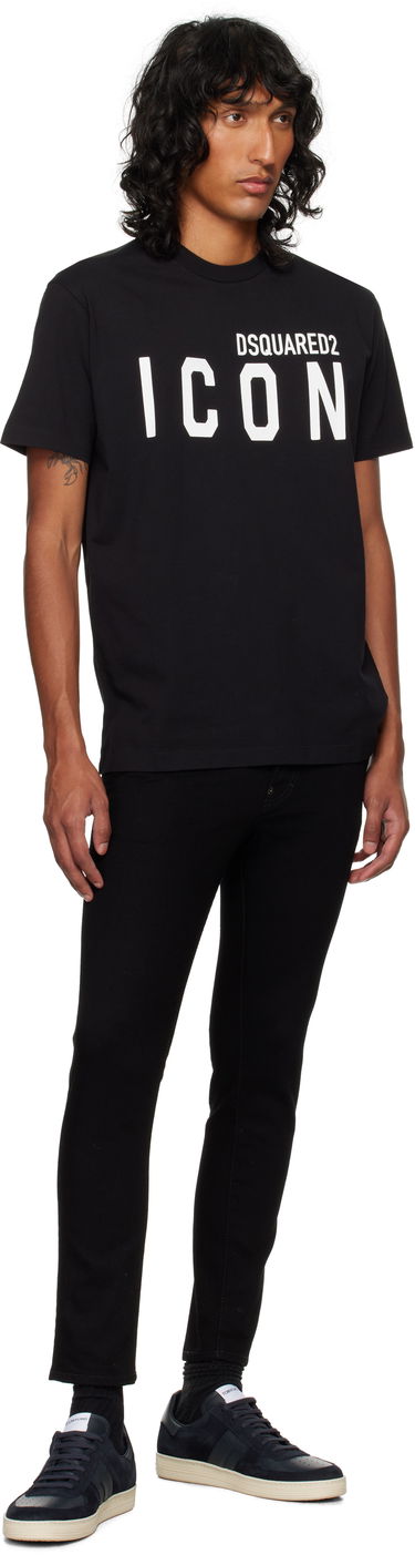 T-paita DSQUARED2 Dsquared2 'Icon' Cool Fit T-Shirt Musta | S79GC0003_D20020, 3