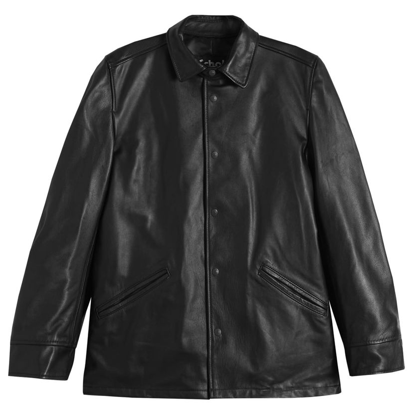 Takki Junya Watanabe MAN x Schott Leather Jacket Musta | WP-J912-100-1