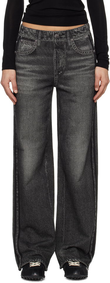 Jeans rag & bone Rag & Bone Miramar Terry Wide-Leg Track Pants Harmaa | WCW25S70018201, 0