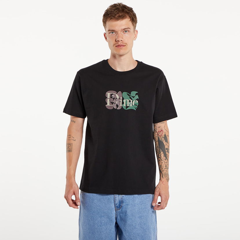 T-paita Dime Classic Duo T-Shirt UNISEX Black Musta | DIMESU2428BLK