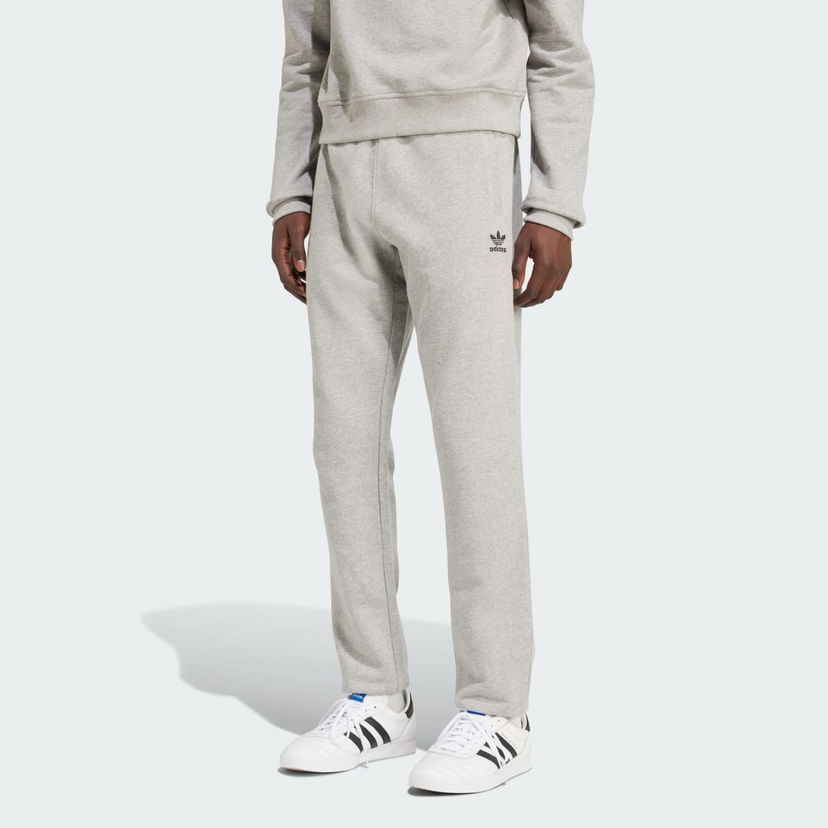 Verryttelyhousut adidas Performance Trefoil Essentials Fleece Joggers Harmaa | IX7684