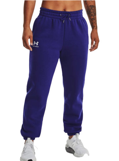 Verryttelyhousut Under Armour Essential Fleece Pants Tummansininen | 1373034-468